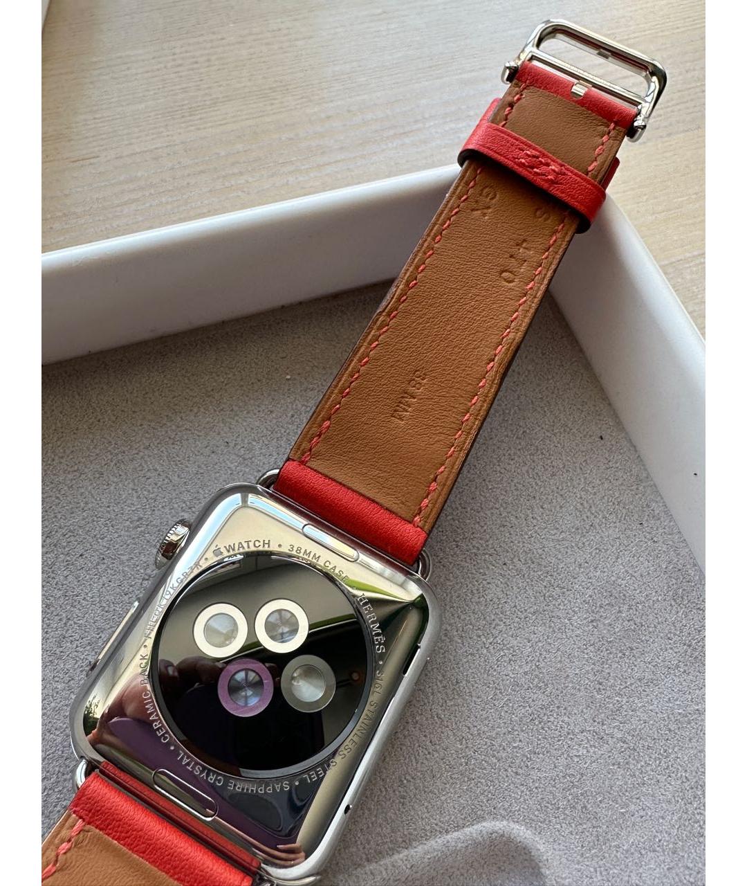 HERMES PRE-OWNED Серебряные кожаные часы, фото 7