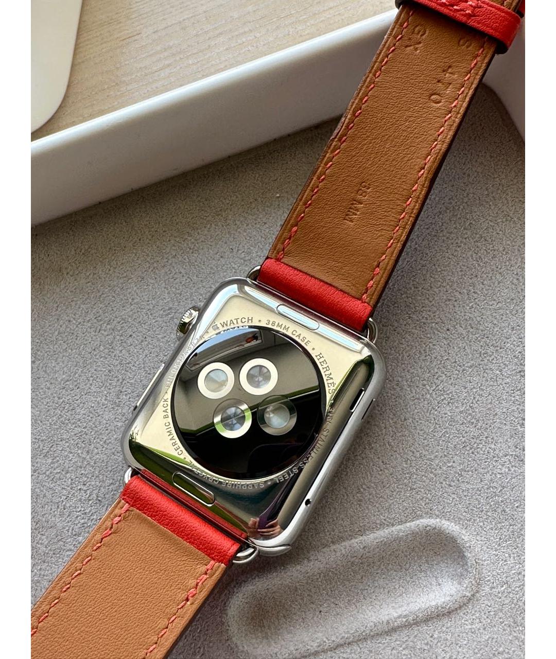 HERMES PRE-OWNED Серебряные кожаные часы, фото 3