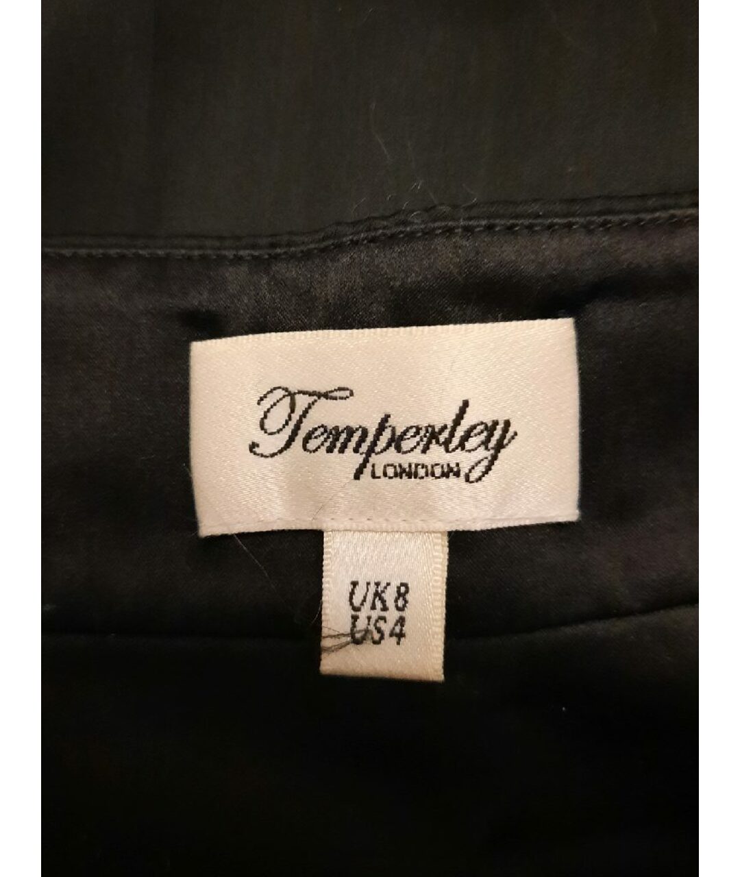 TEMPERLEY LONDON Черная шелковая юбка макси, фото 3