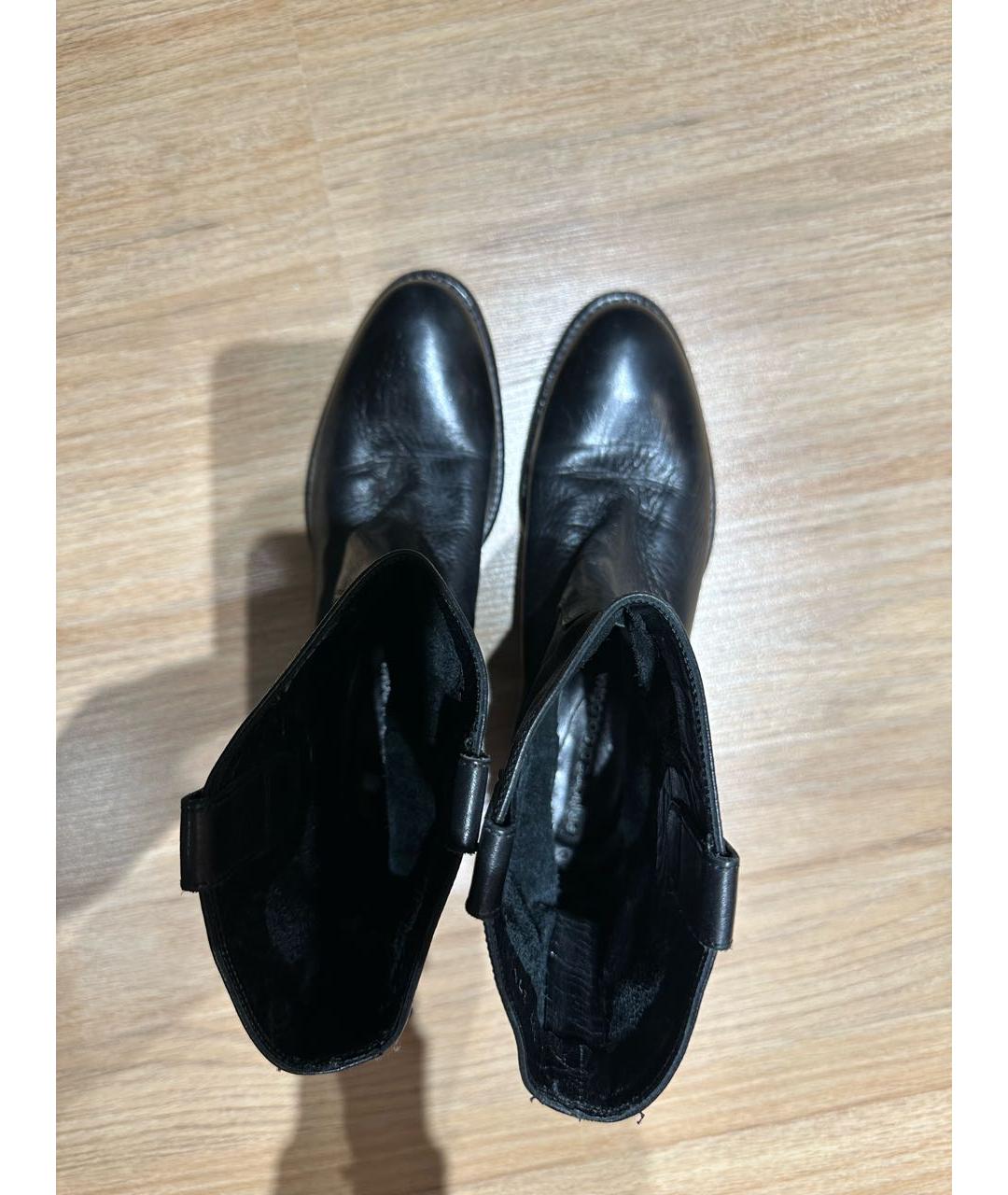 Principe di Bologna Черные кожаные ботинки, фото 3