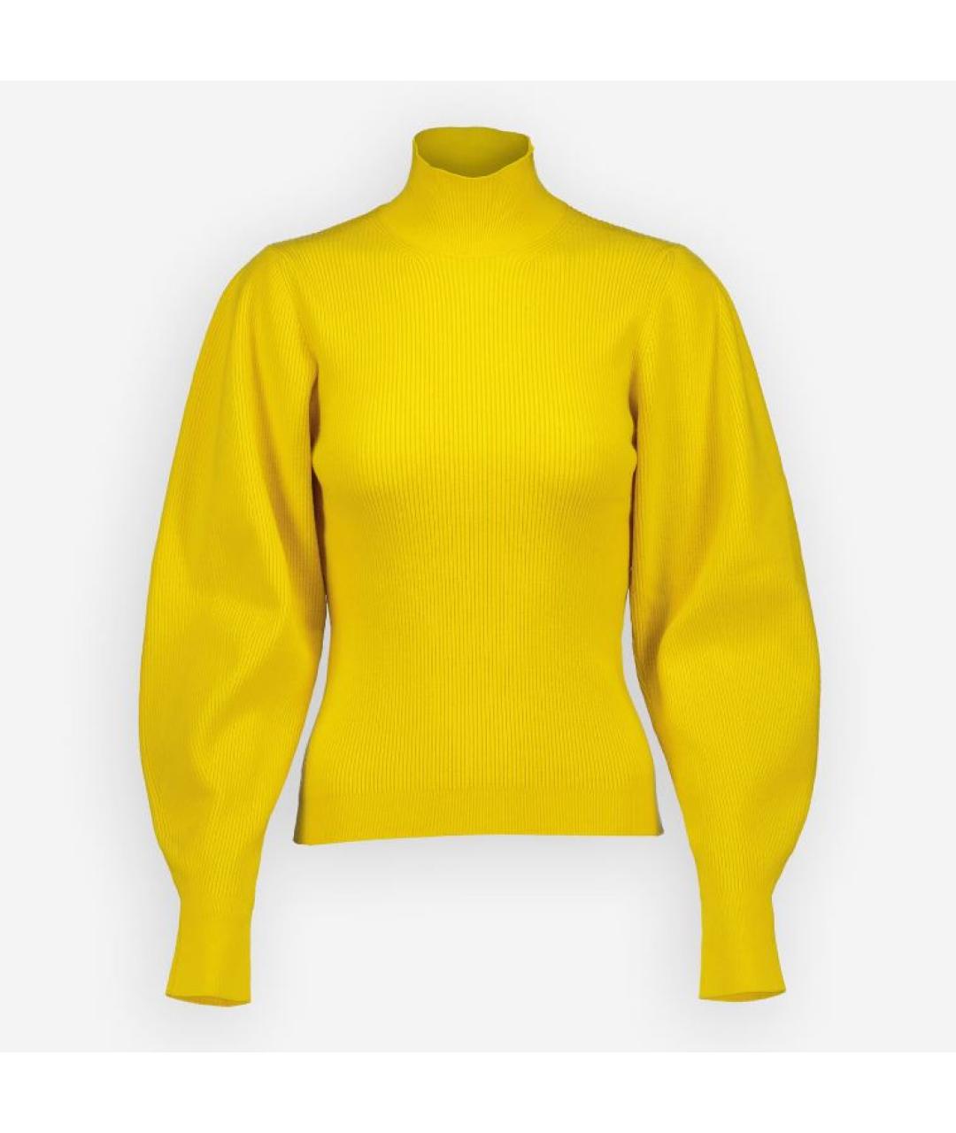 MUGLER Желтый шерстяной джемпер / свитер, фото 7