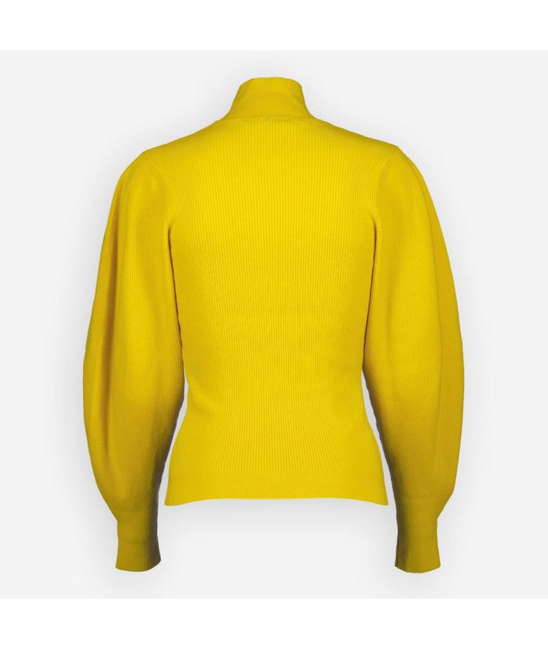 MUGLER Желтый шерстяной джемпер / свитер, фото 2