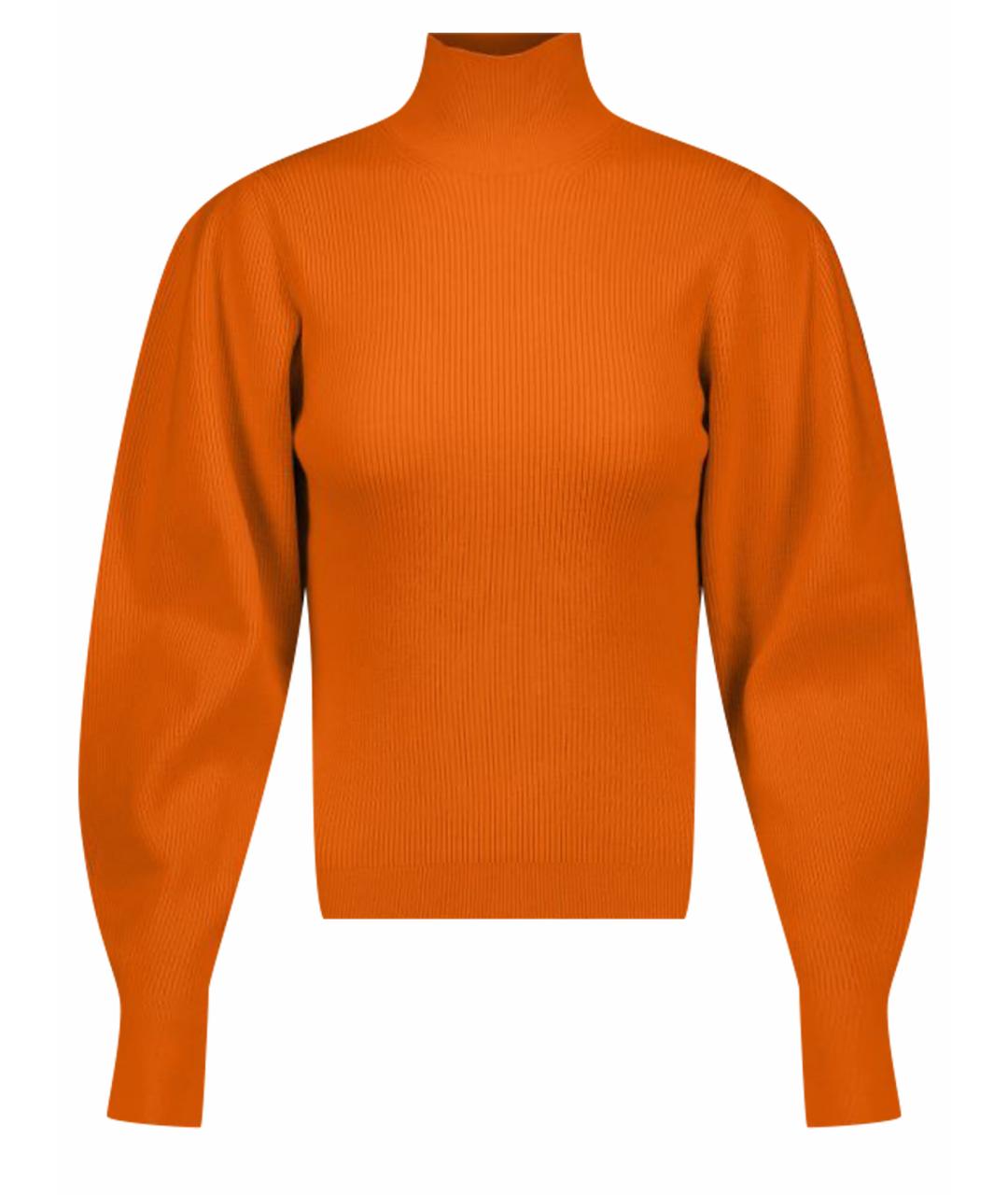 MUGLER Оранжевый шерстяной джемпер / свитер, фото 1