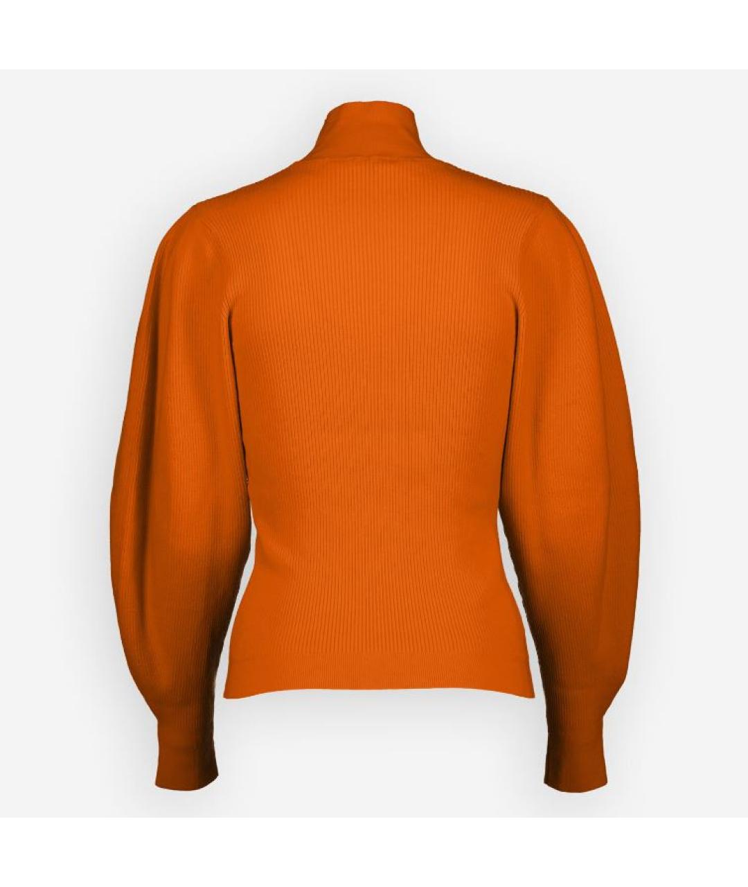 MUGLER Оранжевый шерстяной джемпер / свитер, фото 2