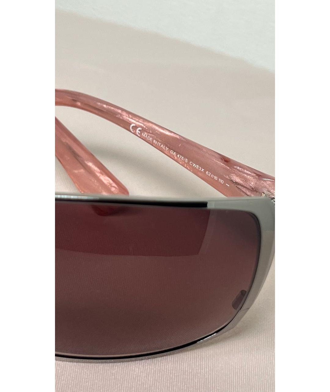 GIORGIO ARMANI Розовые пластиковые солнцезащитные очки, фото 8
