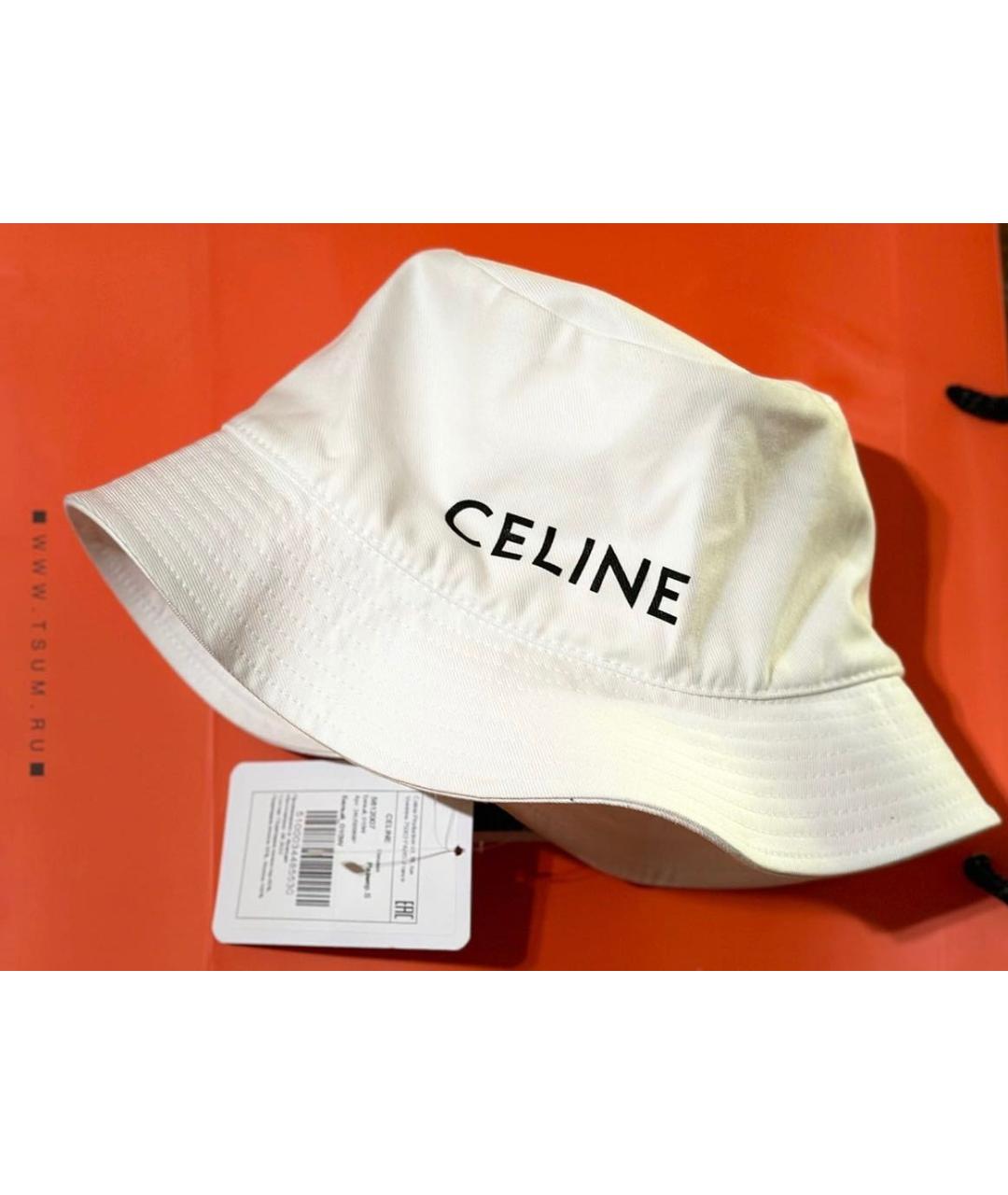 CELINE PRE-OWNED Белая панама, фото 4