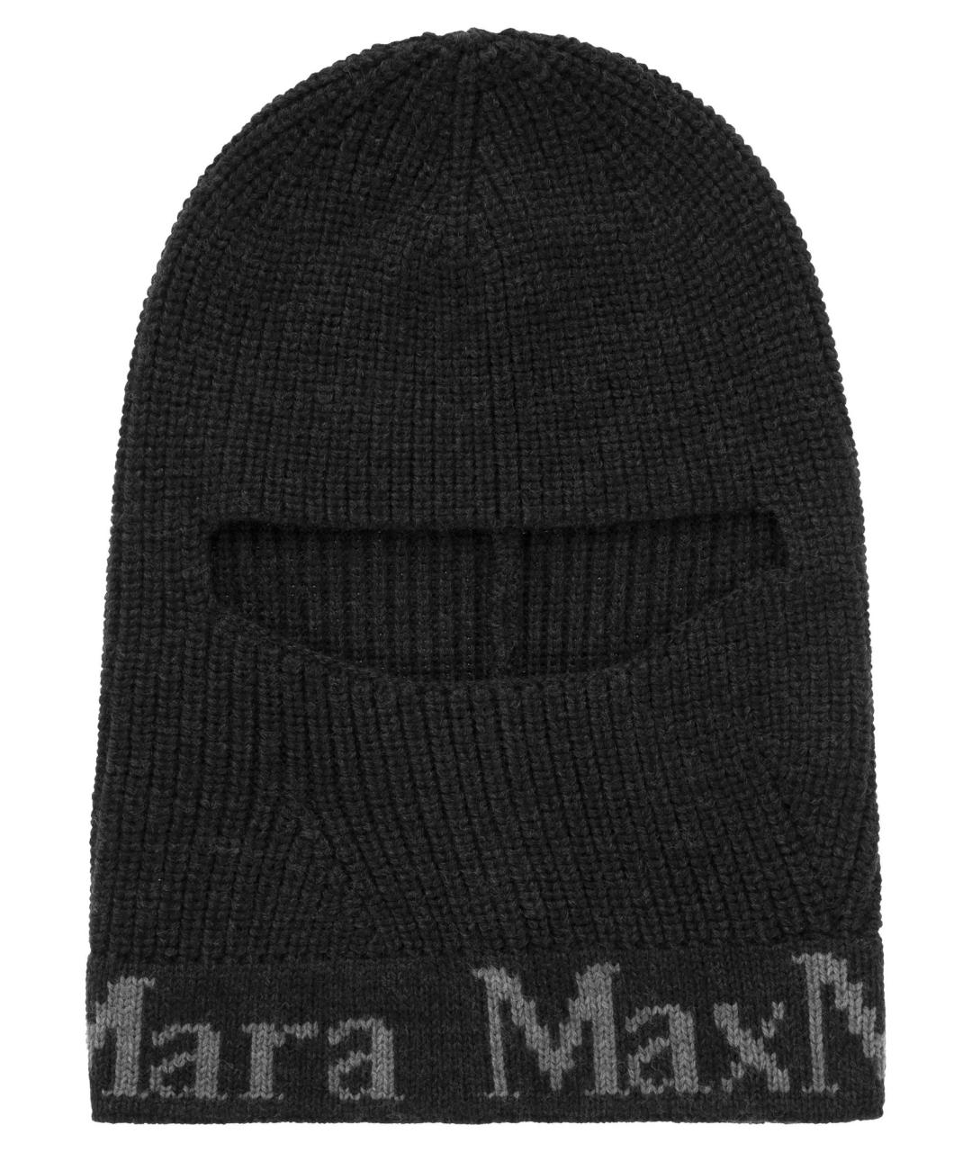 MAX MARA Черная шерстяная шапка, фото 9