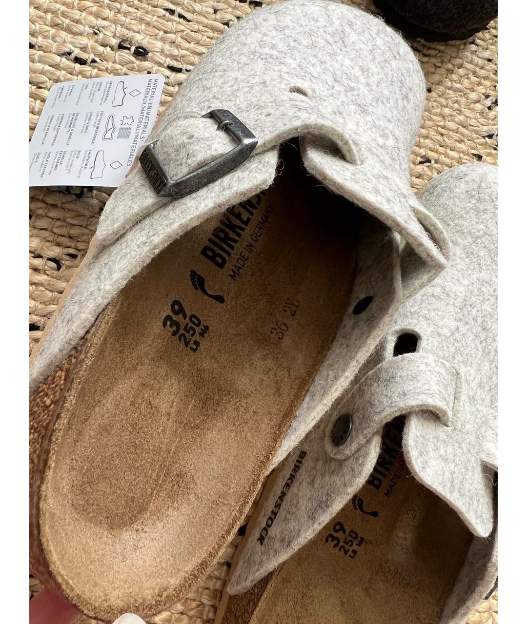 BIRKENSTOCK Серые сабо, фото 4