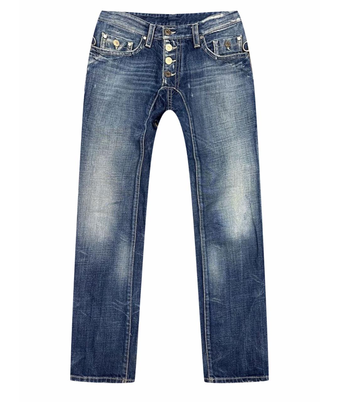 DSQUARED2 Синие хлопковые прямые джинсы, фото 1