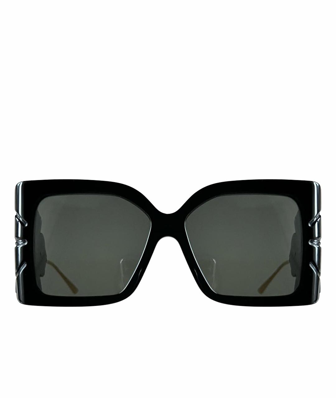 GUCCI Черные пластиковые солнцезащитные очки, фото 1