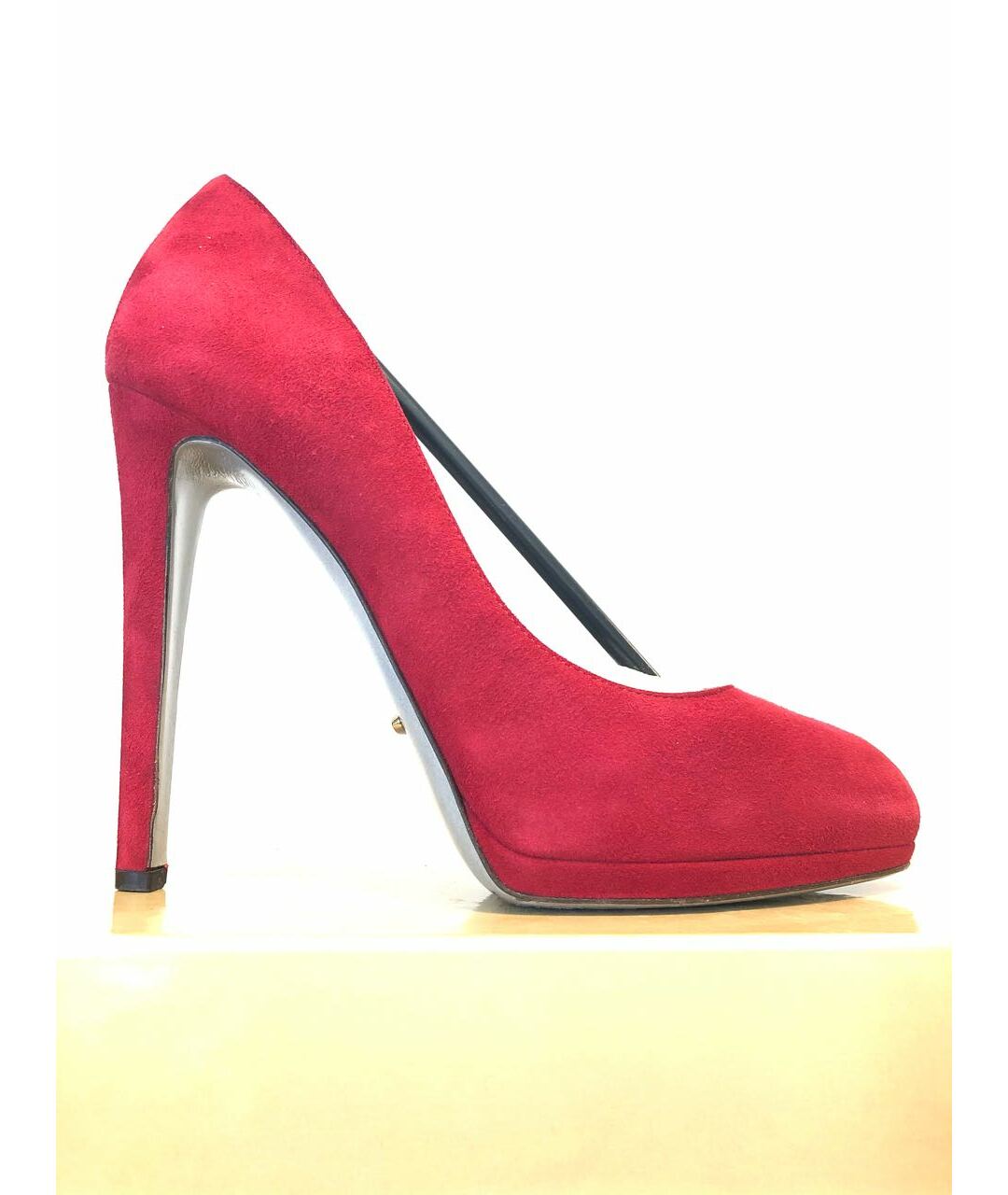 SERGIO ROSSI Красные замшевые туфли, фото 4