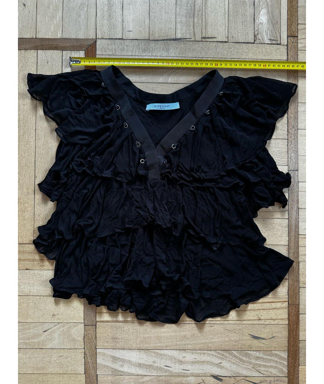 GIVENCHY Черная вискозная блузы, фото 3