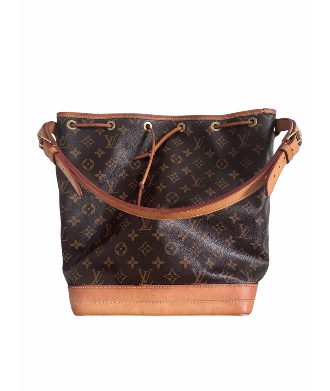 LOUIS VUITTON PRE-OWNED Коричневая кожаная сумка тоут, фото 1