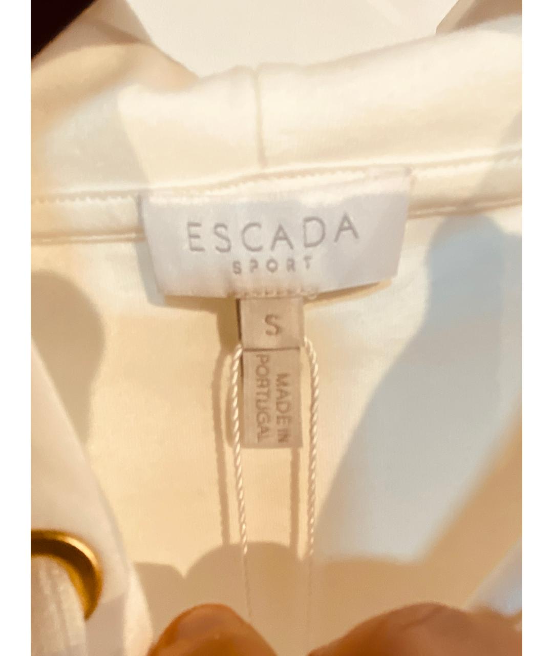 ESCADA Белый хлопко-эластановый спортивные костюмы, фото 5