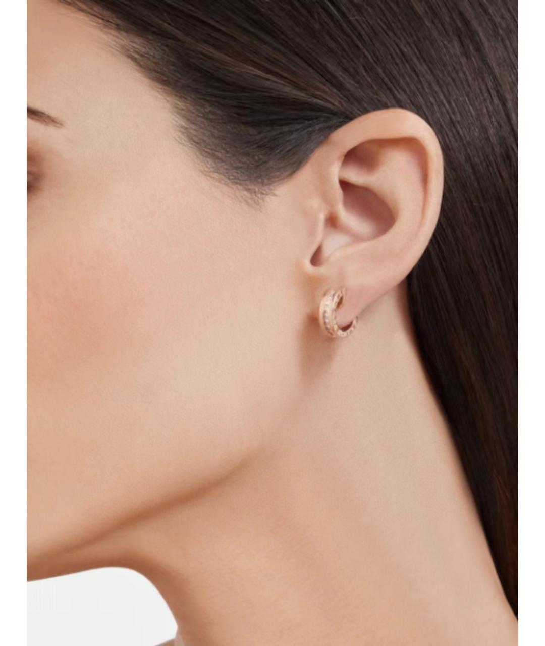BVLGARI Золотые серьги из розового золота, фото 5