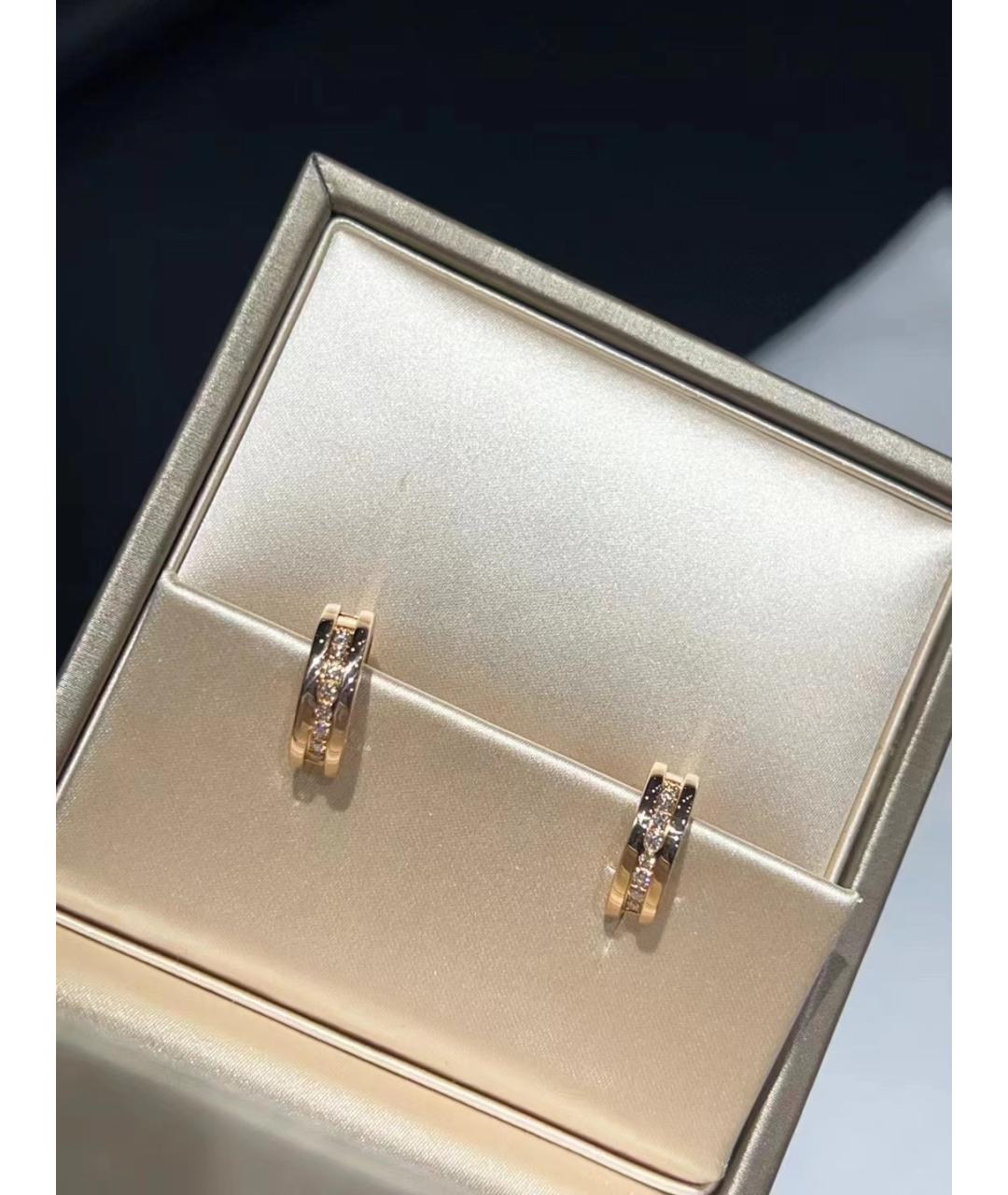 BVLGARI Золотые серьги из розового золота, фото 7