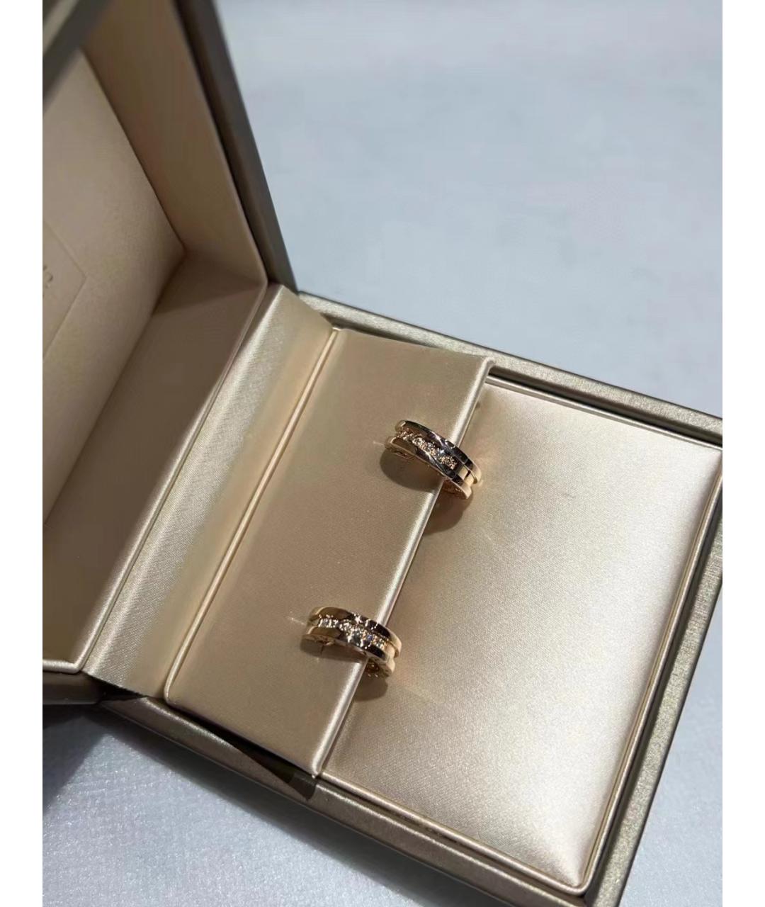 BVLGARI Золотые серьги из розового золота, фото 4