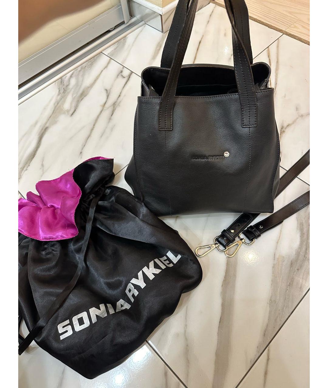 Sonia Rykiel Pre-Owned Коричневая кожаная сумка тоут, фото 6