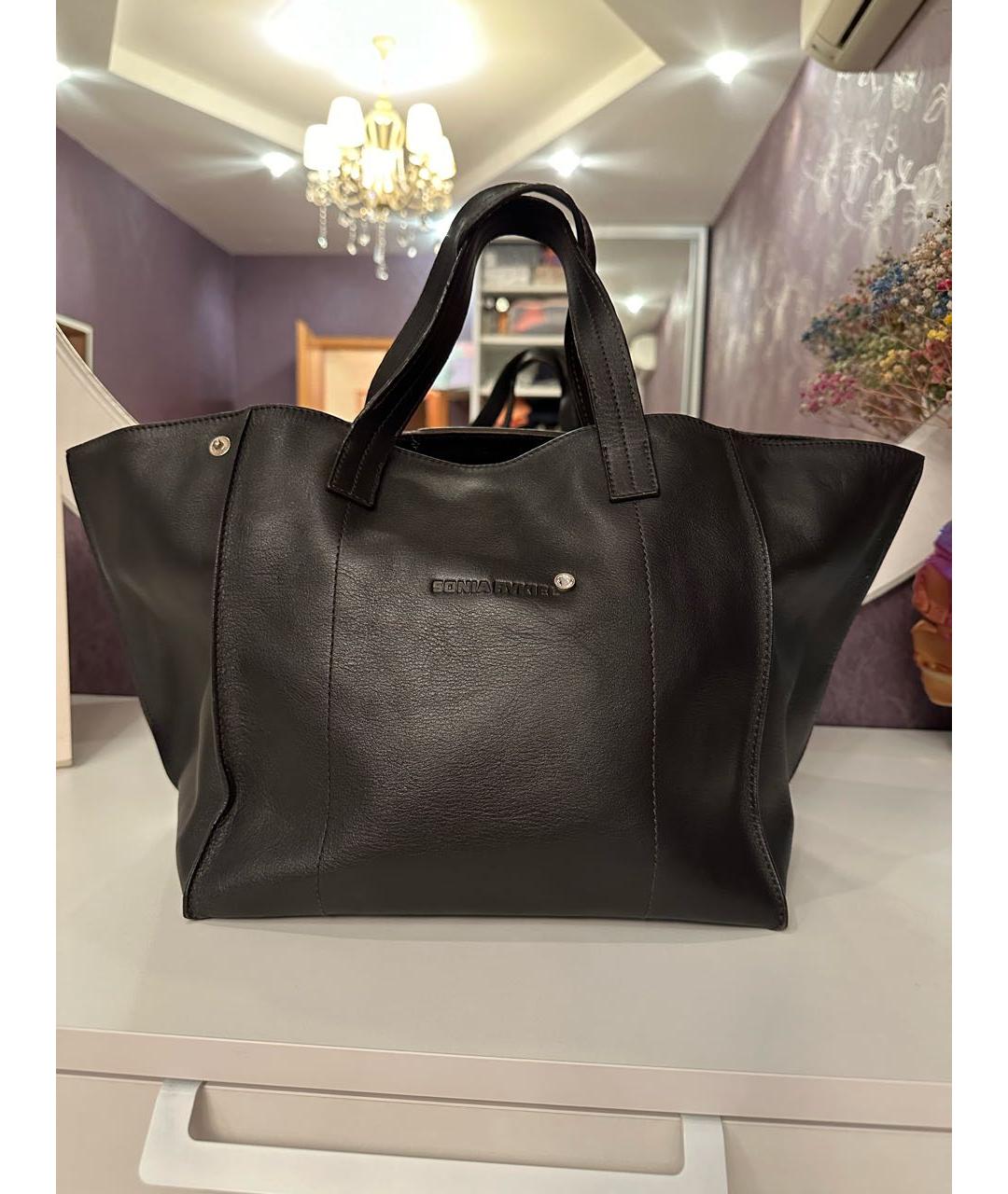 Sonia Rykiel Pre-Owned Коричневая кожаная сумка тоут, фото 3