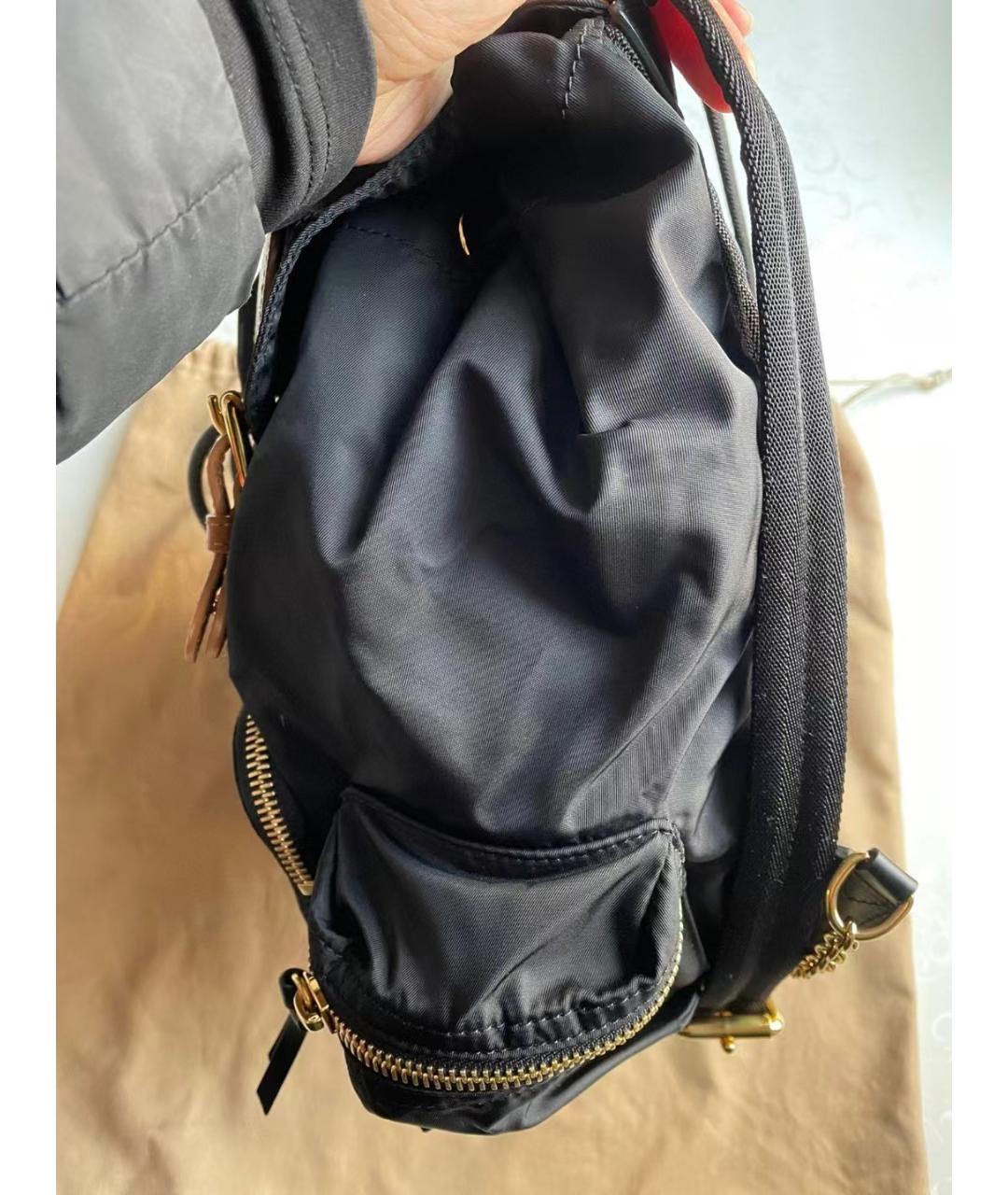 BURBERRY Черный рюкзак, фото 4