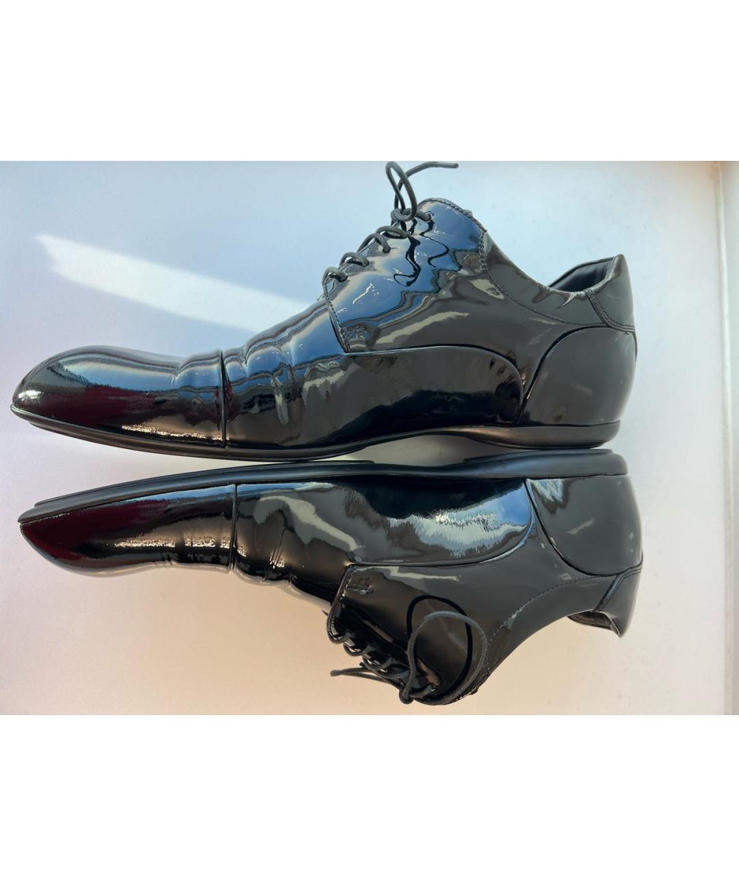 LOUIS VUITTON PRE-OWNED Черные туфли из лакированной кожи, фото 9