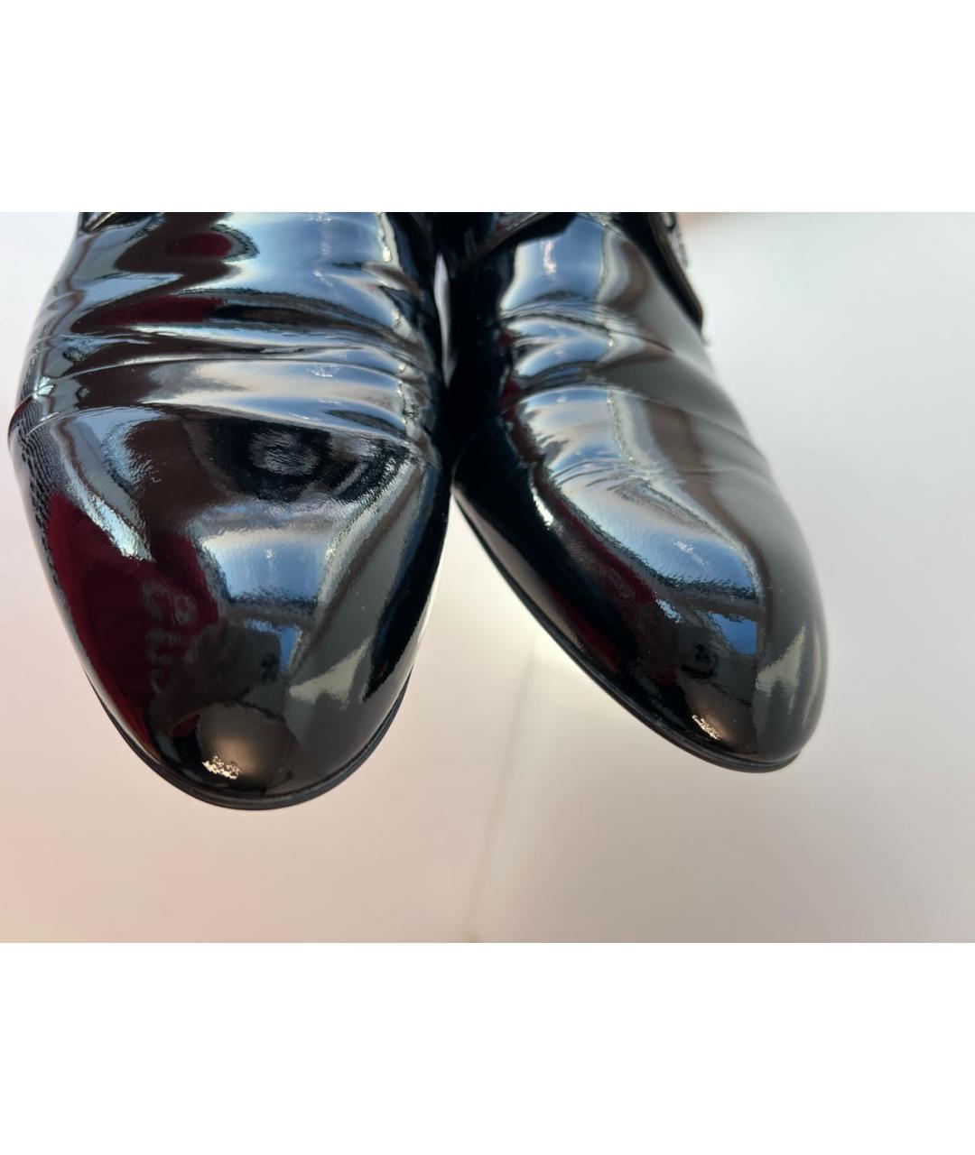 LOUIS VUITTON PRE-OWNED Черные туфли из лакированной кожи, фото 6