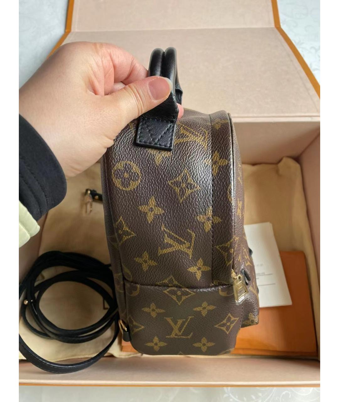 LOUIS VUITTON Коричневый рюкзак, фото 5