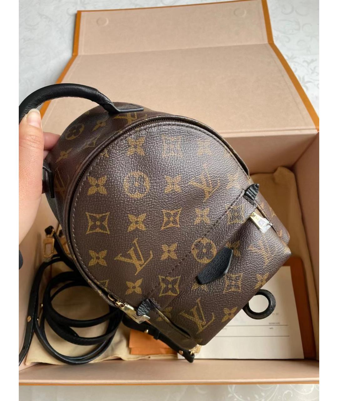 LOUIS VUITTON Коричневый рюкзак, фото 7