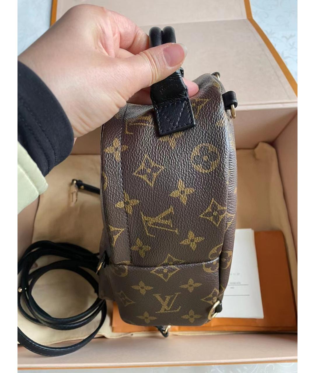 LOUIS VUITTON Коричневый рюкзак, фото 3