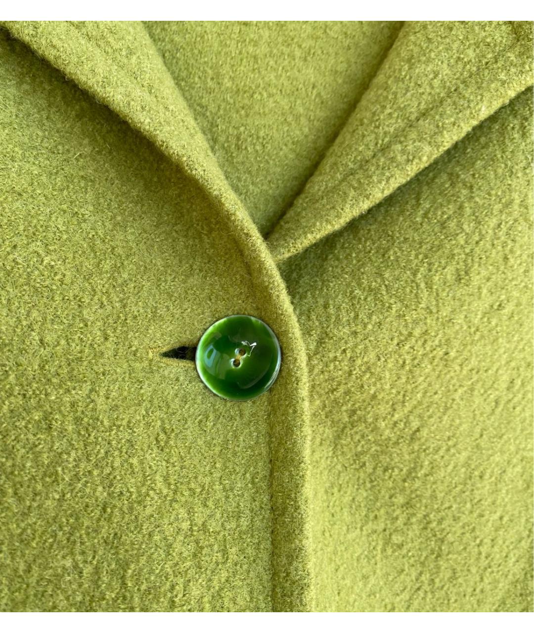 TWIN-SET Зеленые шерстяное пальто, фото 4