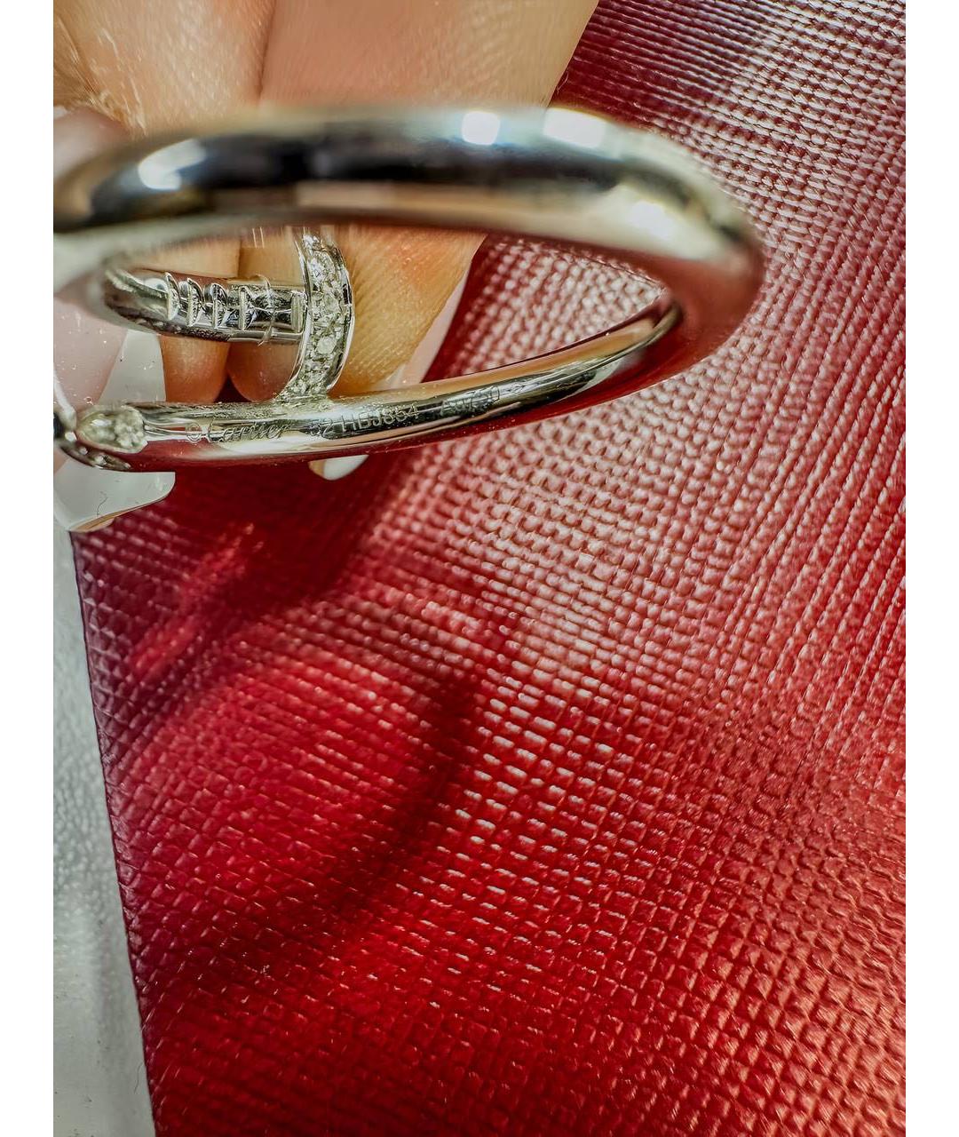 CARTIER Белое кольцо из белого золота Juste un clou для женщин – купить ...
