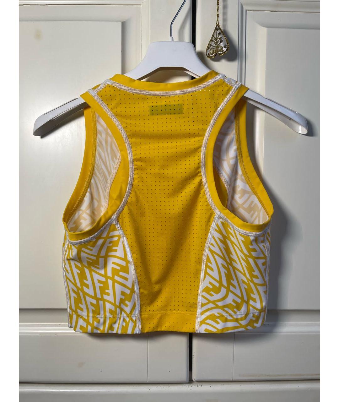 FENDI Желтый полиамидовый спортивные костюмы, фото 3