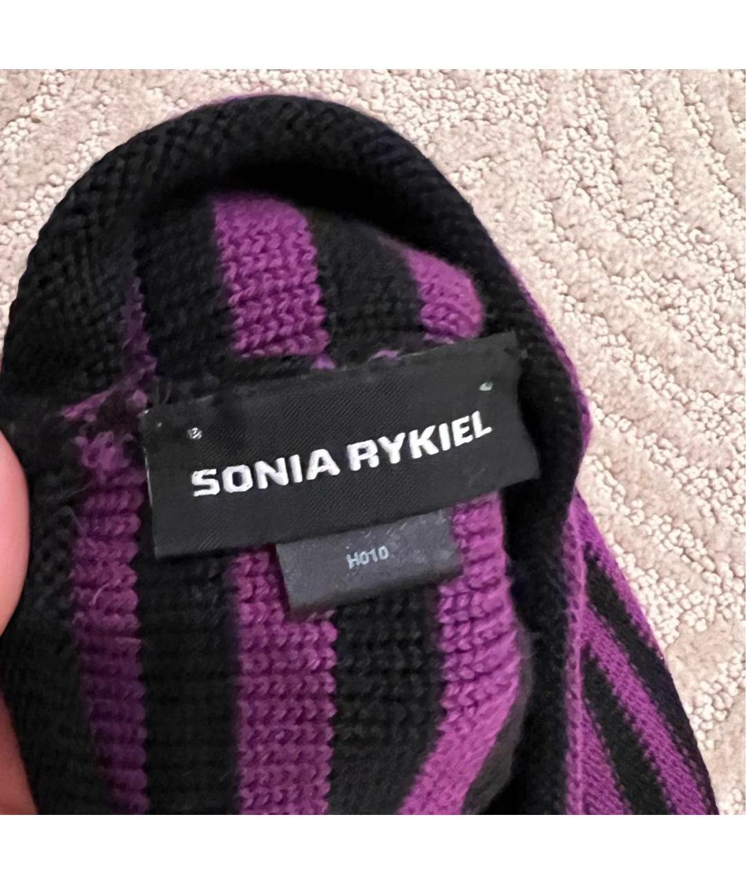 SONIA RYKIEL Фиолетовая шерстяная шапка, фото 3