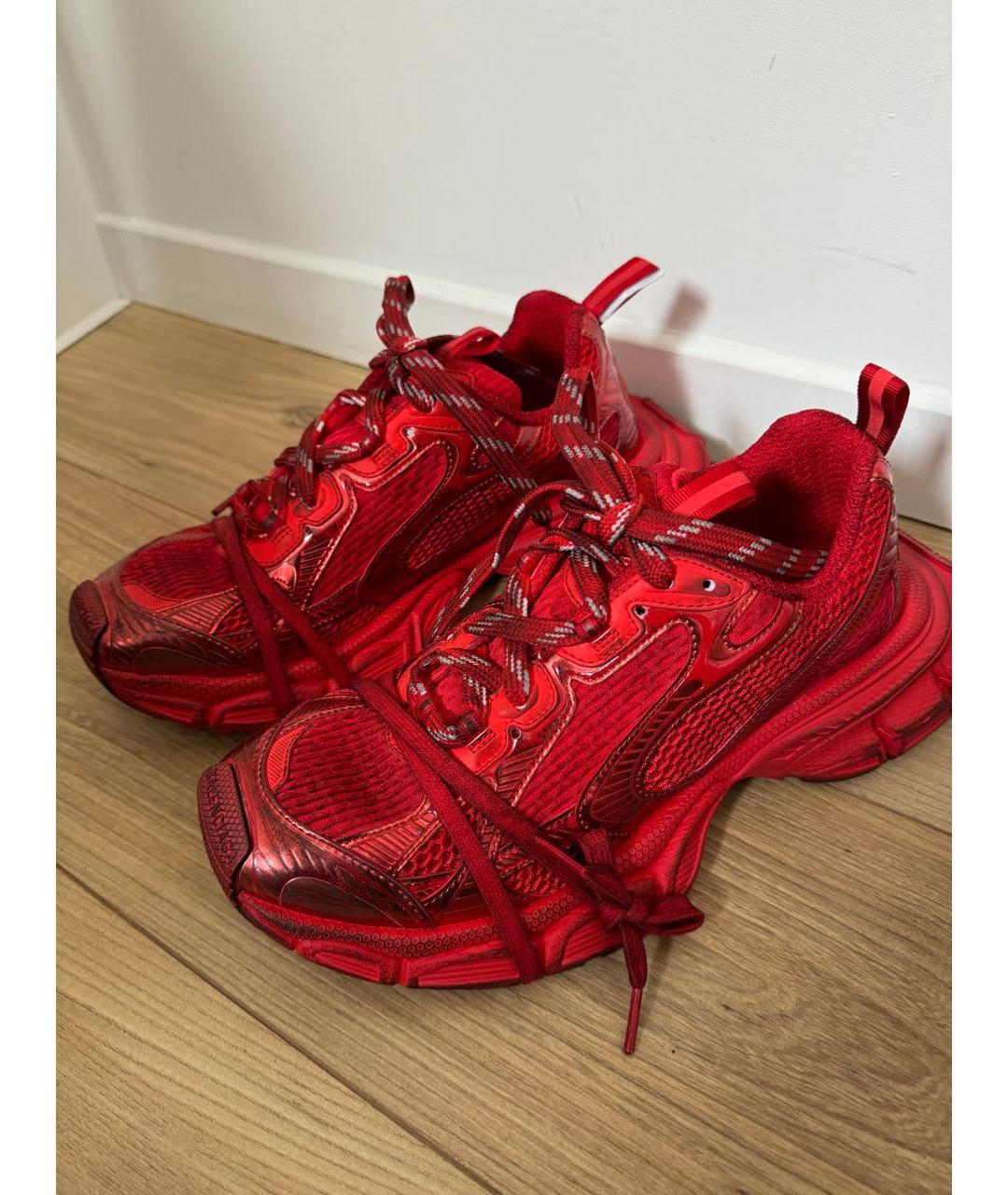 BALENCIAGA Красные низкие кроссовки / кеды, фото 8