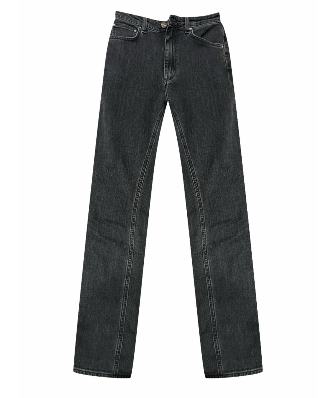 TOTEME Серые хлопковые прямые джинсы, фото 1
