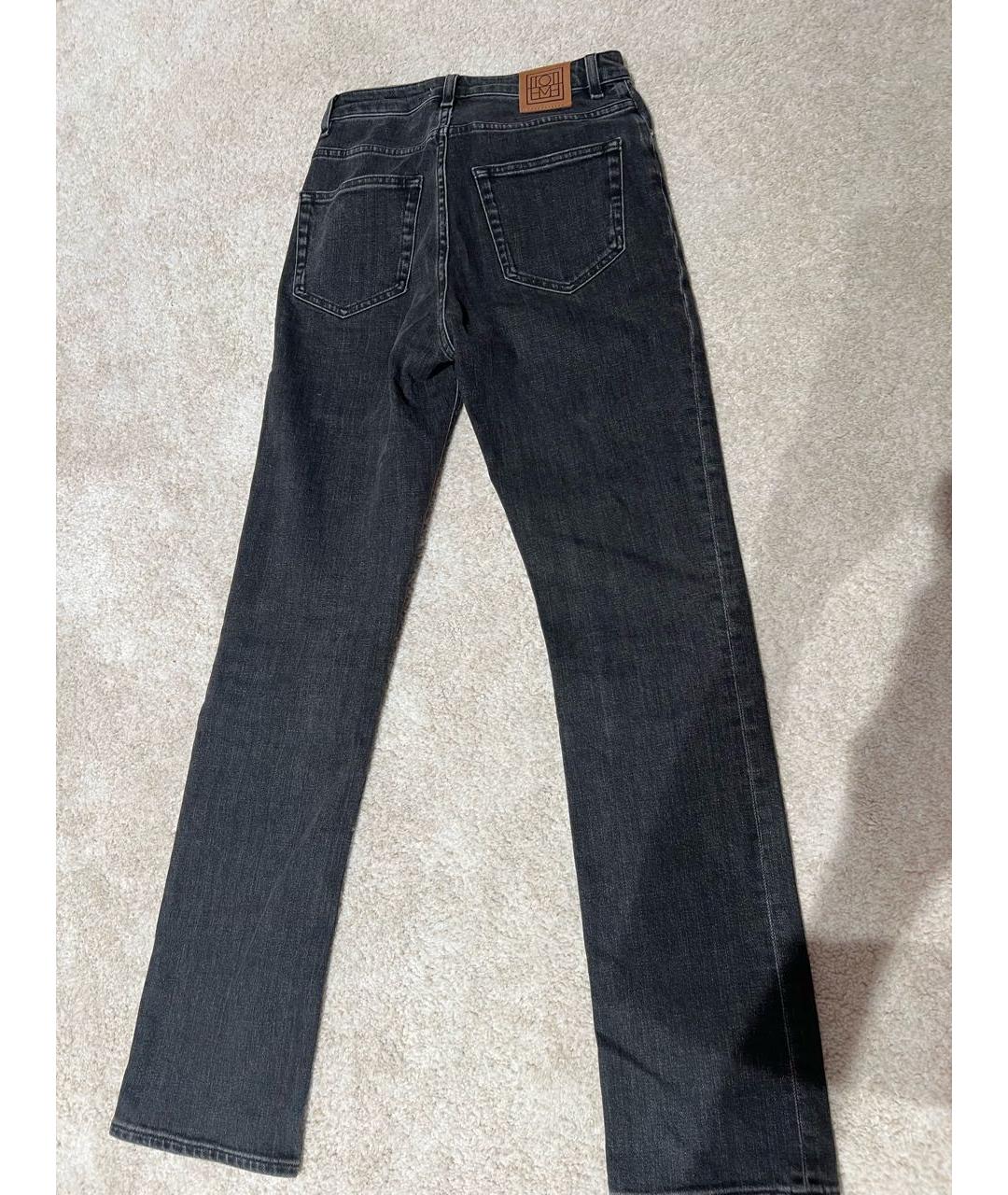 TOTEME Серые хлопковые прямые джинсы, фото 2