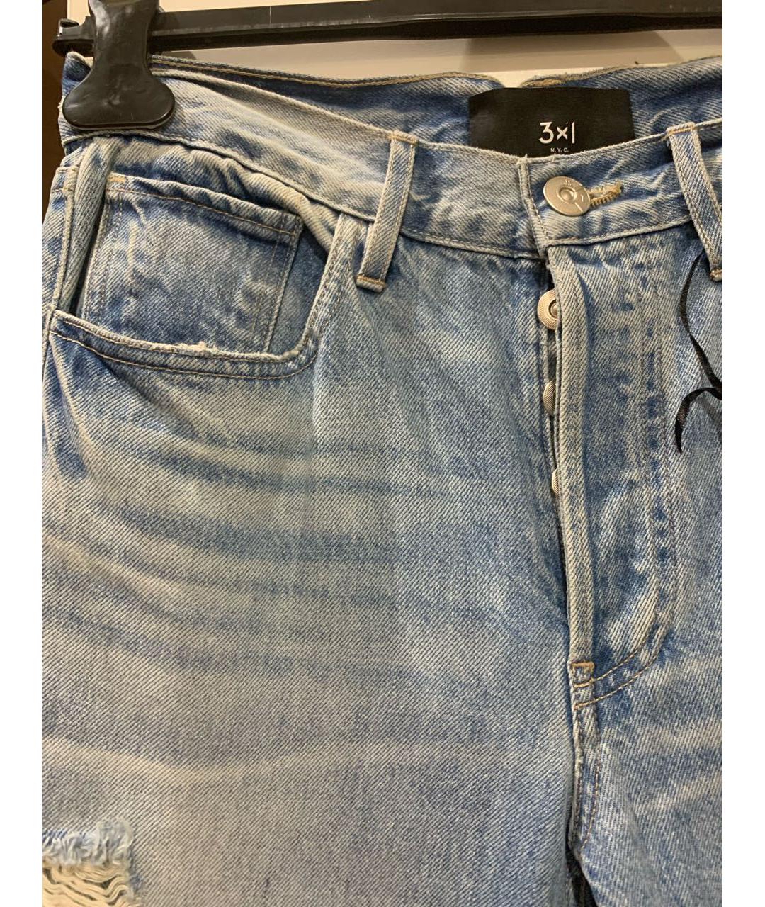 3X1 Голубые прямые джинсы, фото 4