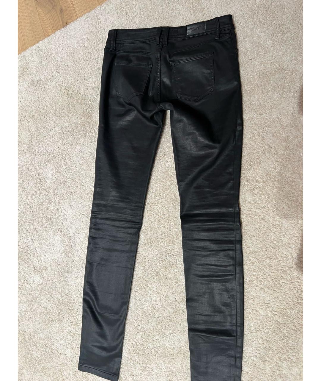BURBERRY Черные хлопковые джинсы слим, фото 2