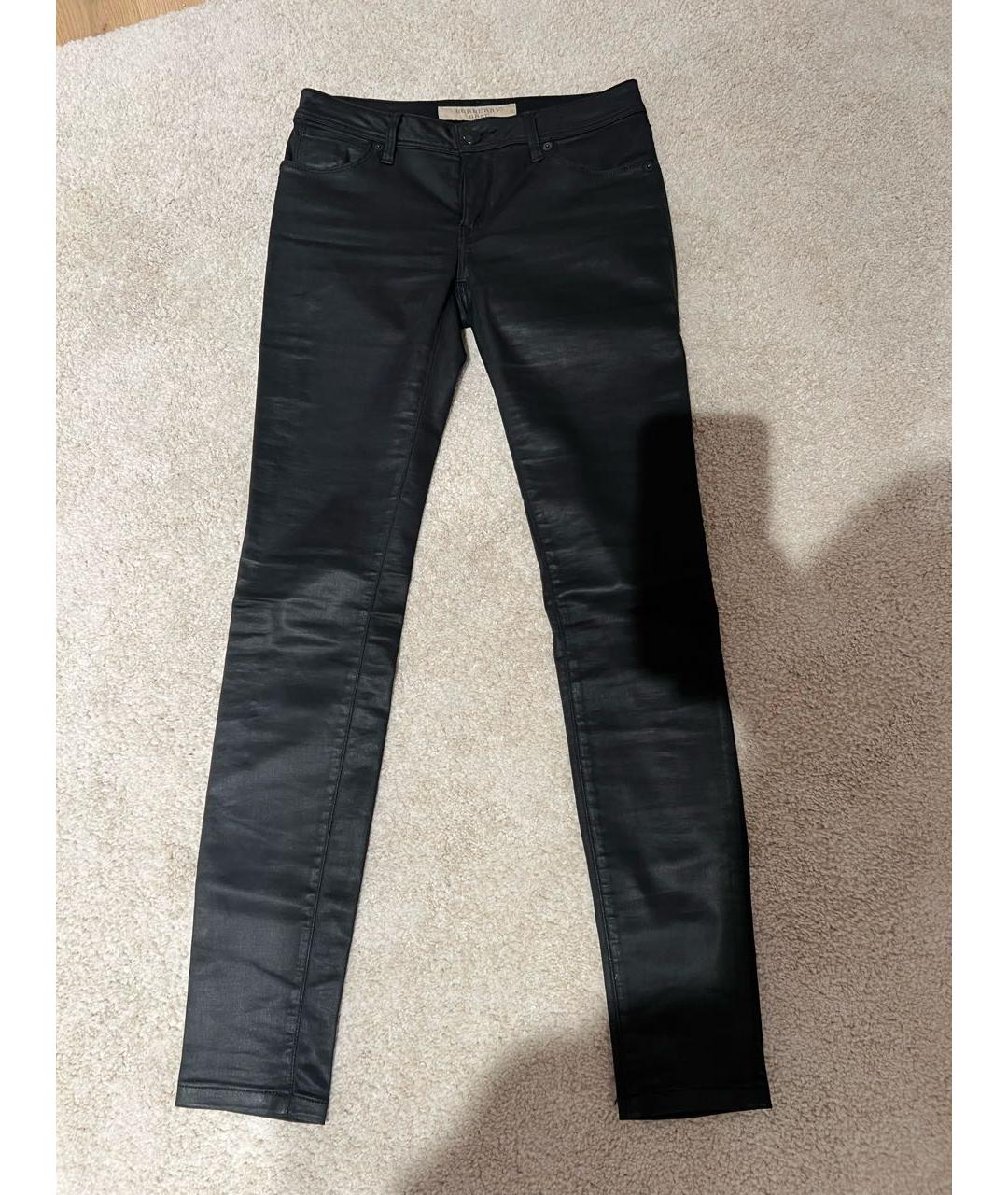 BURBERRY Черные хлопковые джинсы слим, фото 7