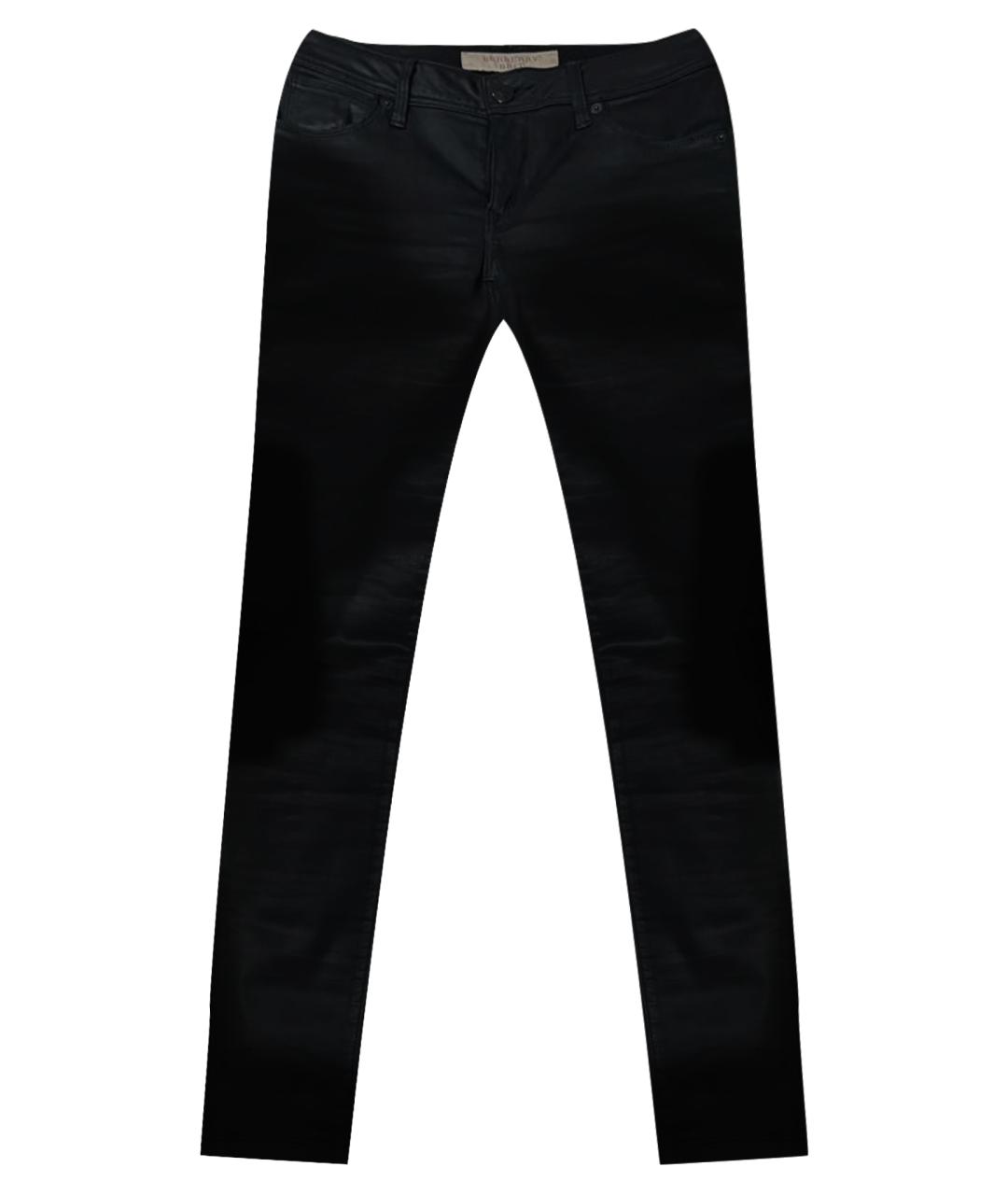 BURBERRY Черные хлопковые джинсы слим, фото 1