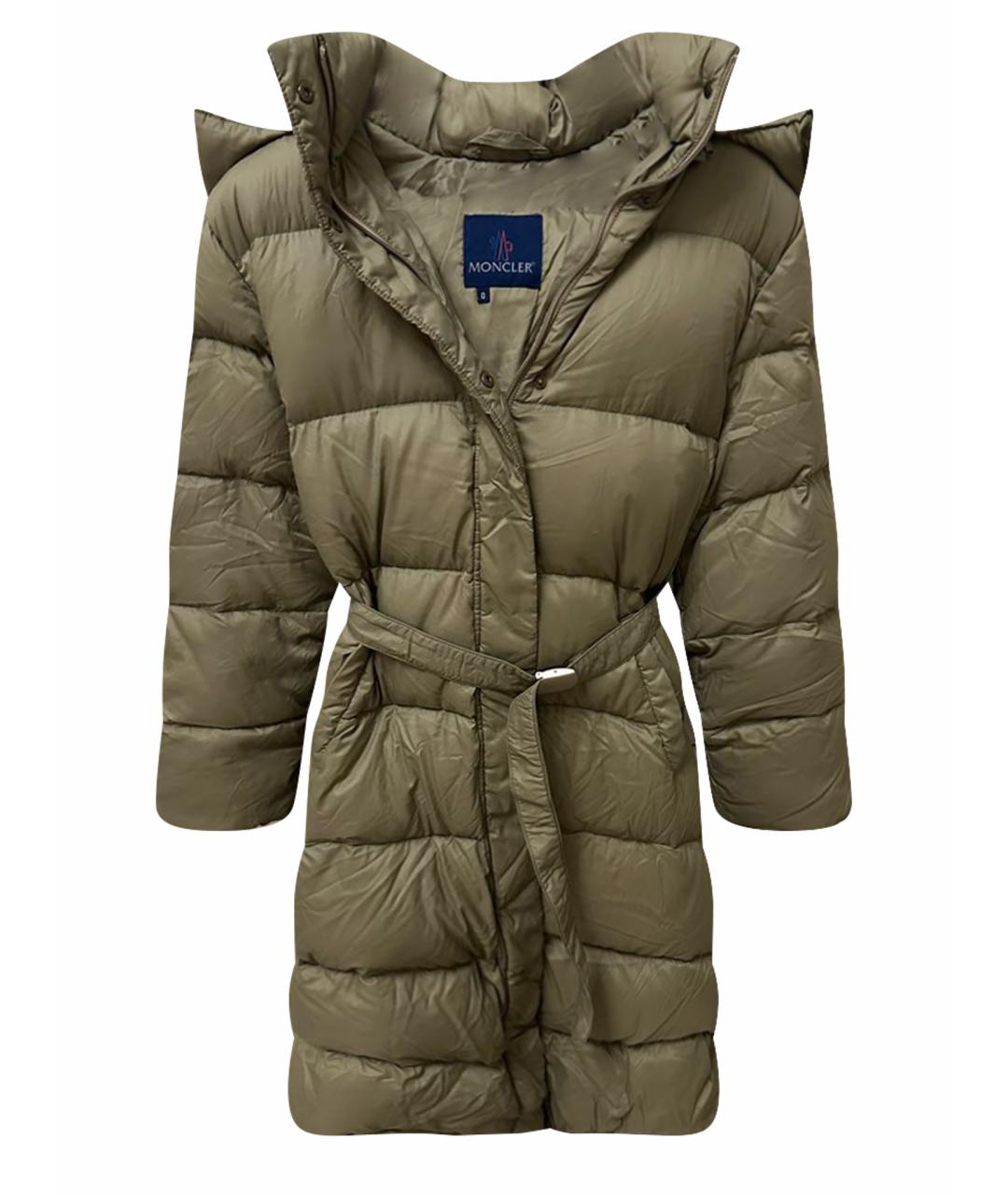 MONCLER Хаки пуховик, фото 1