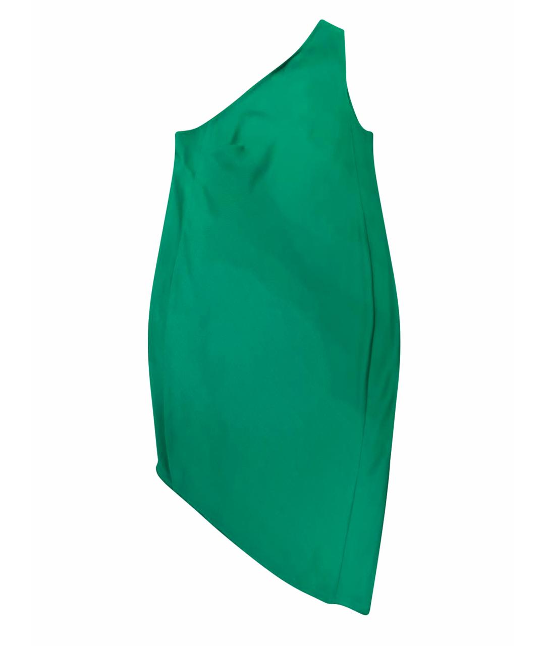 VIKA GAZINSKAYA Зеленые шелковое коктейльное платье, фото 1