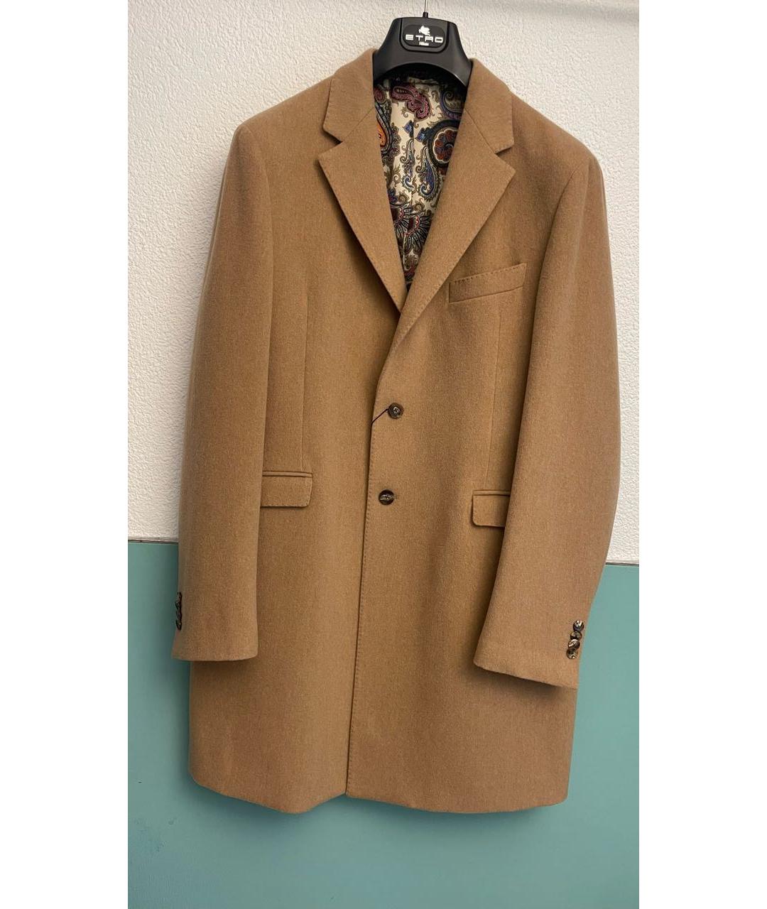 ETRO Горчичное шерстяное пальто, фото 9