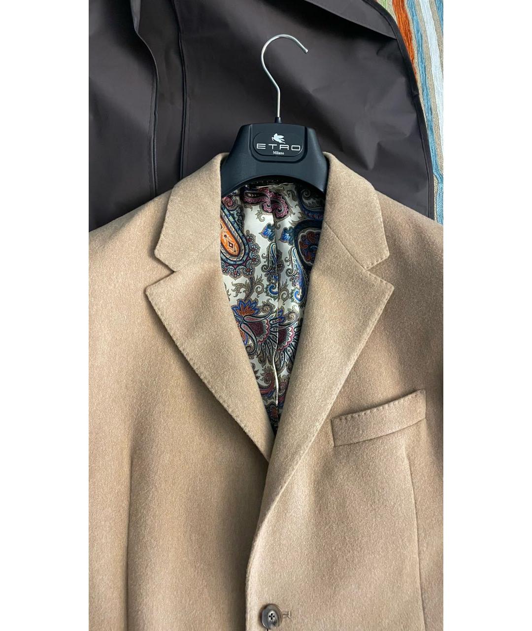 ETRO Горчичное шерстяное пальто, фото 4