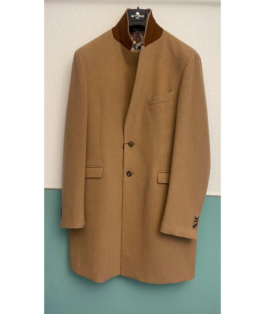 ETRO Горчичное шерстяное пальто, фото 3