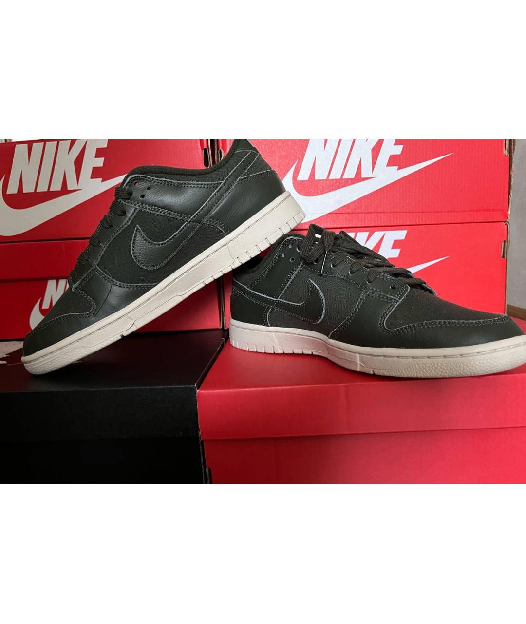 NIKE Зеленые низкие кроссовки / кеды, фото 6