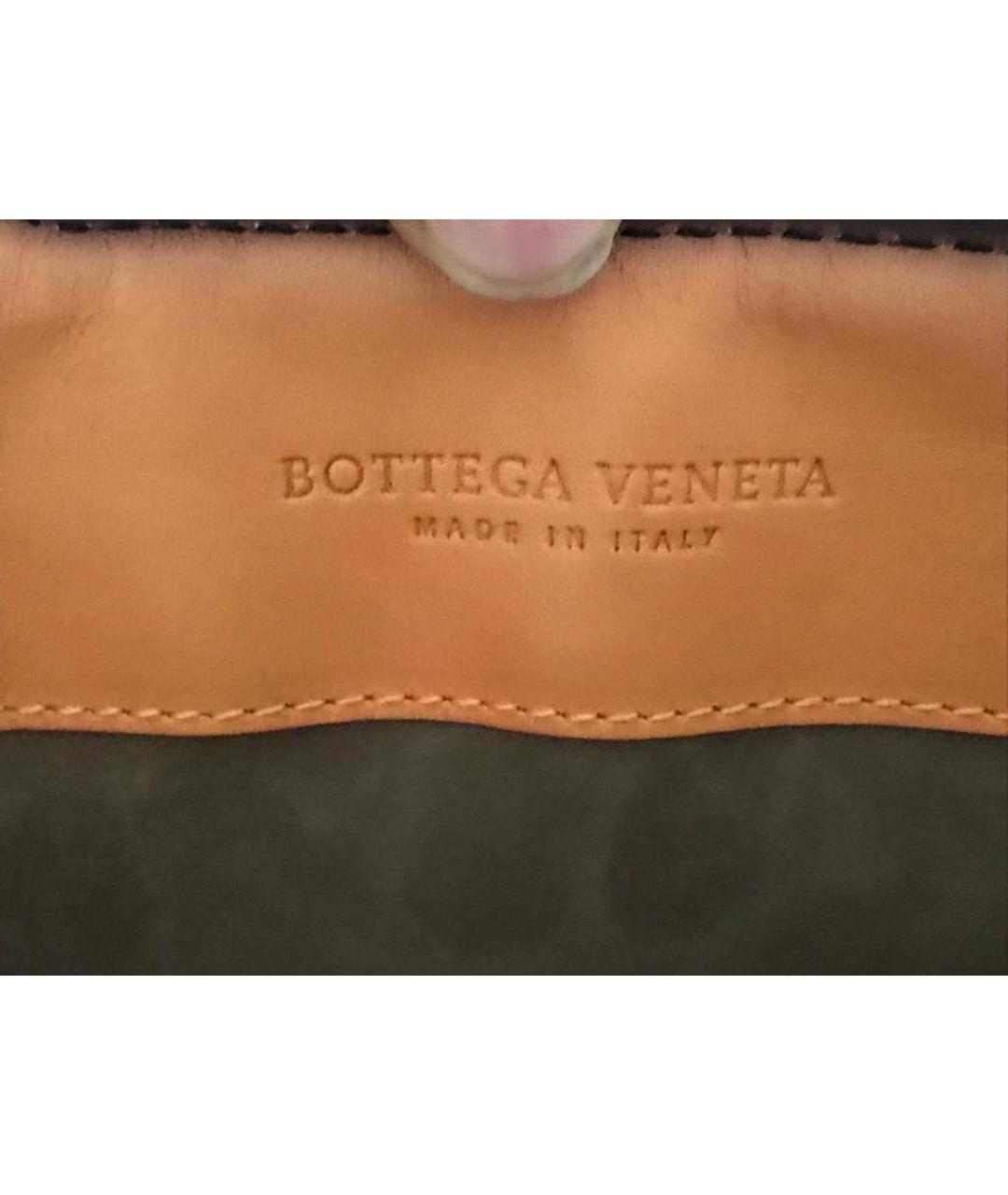 BOTTEGA VENETA Оранжевая кожаная сумка с короткими ручками, фото 5
