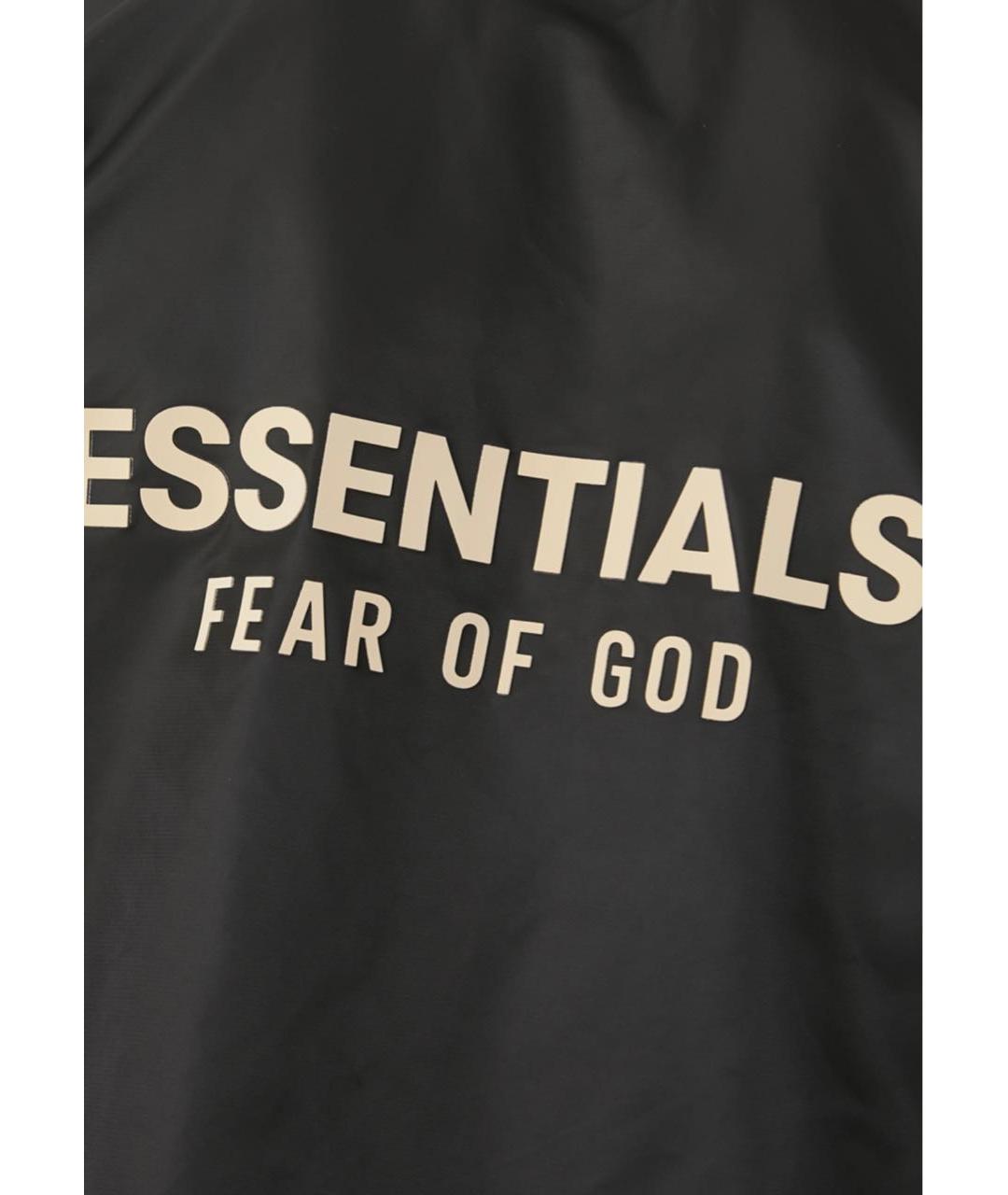 FEAR OF GOD ESSENTIALS Черная хлопковая куртка, фото 3