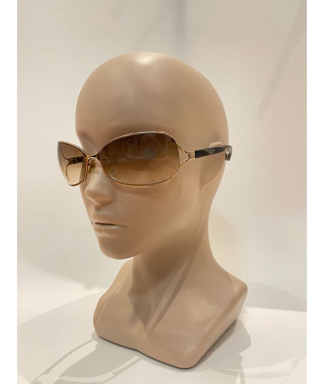 ETRO Коричневые пластиковые солнцезащитные очки, фото 7