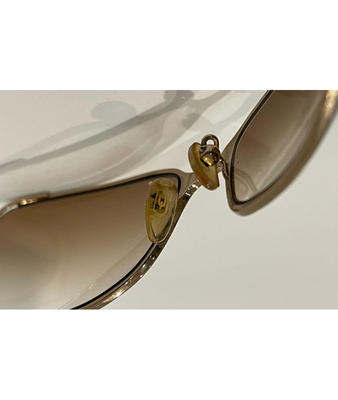 ETRO Коричневые пластиковые солнцезащитные очки, фото 6